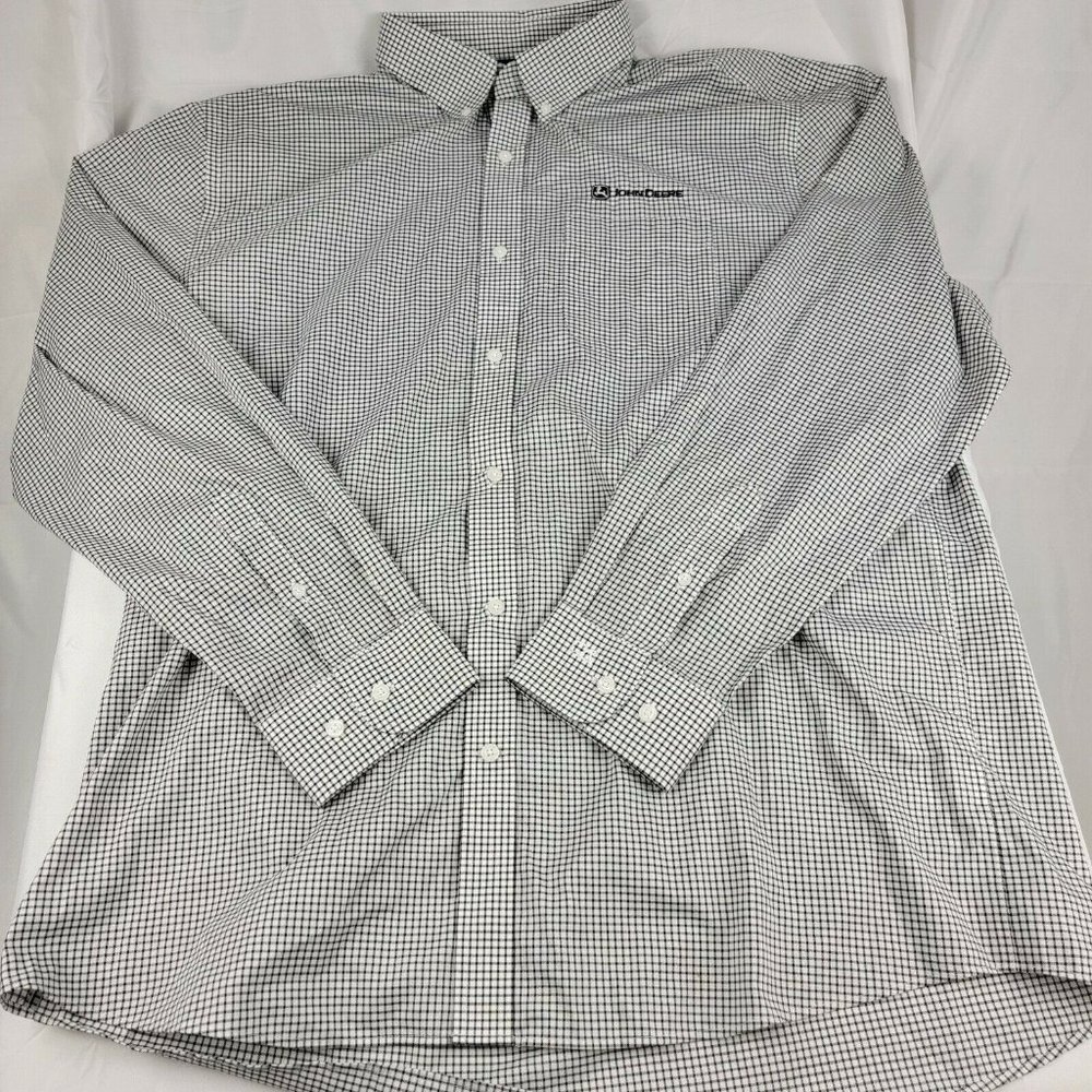 Cutter & Buck Mens Shirt John Deere Sz. XL